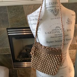 Vintage Japanese wooden bead purse 👜